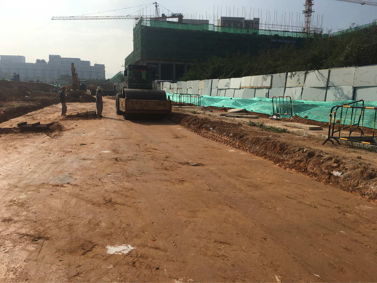 2018年10月22日光科一、二路市政工程工作日報